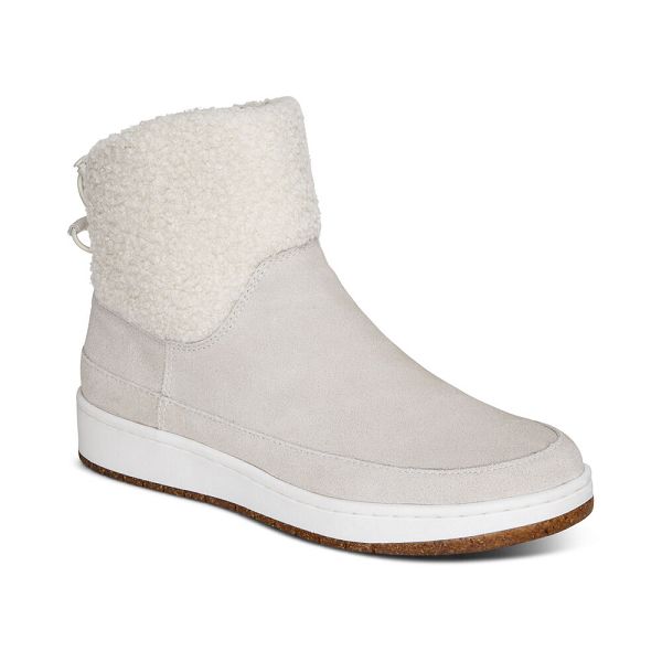 Aetrex Women's Winnie Boots White Shoes UK 9479-726